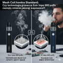 Mesh Coil kontra Standard Czy technologia grzewcza Esin Vape 800 puffs naprawdę zmienia jakość wapowania!