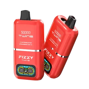 Fizzy Twins 50000 system Dual Tank, e-papieros dwa zbiorniki, przekrój vape 50ml, technologia podwójnego tanka - Fizzy Twins 50000 Puffs Dual Tank Double Flavor 12 Colors 2% 5 ...