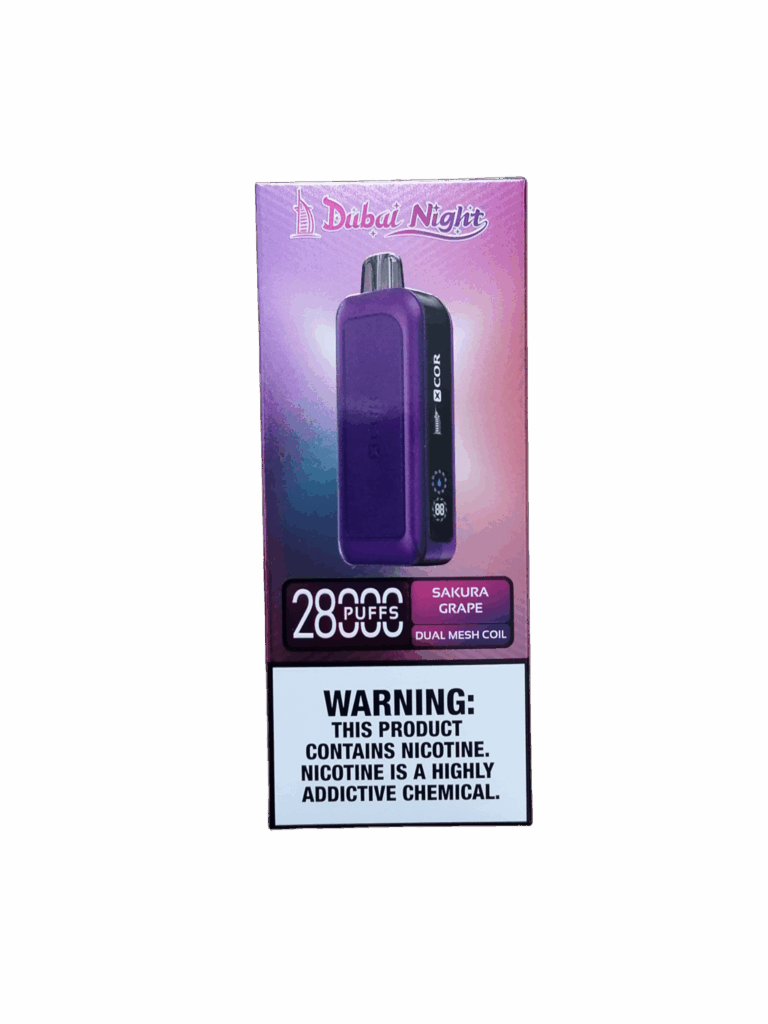 XCOR Dubai Night 28000 Puffs Smart LED Screen detail, e-papieros z ekranem LED poziom baterii, vape device display e-liquid level - E-papierosy jednorazowe Xcore Dubai Knight 28000 puffs vape 2% - E ...
