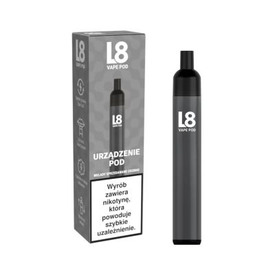 L8 Vape mobilność, e-papieros w kieszeni, osoba używająca vape na spacerze - Urządzenie L8 Vape Blue