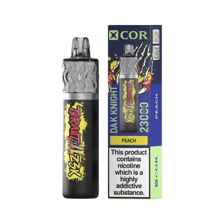 Xcor Tyrant 23000 puffs, jednorazowy vape, e-papieros duża pojemność, futurystyczny design vape - Xcor Tyrant 23000: Potężna moc i smak, który nie zna kompromisów -