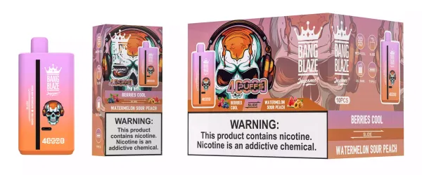 Bang Blaze dwa smaki, e-papieros przełączanie smaków, dual flavor vape button, Bang Blaze one button two flavors - BANG BLAZE 40K Puffs Dual Flavor DSK041 LED Screen Low Nicotine ...