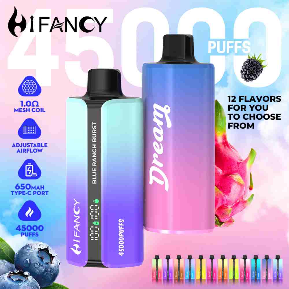 HIFANCY Dream 45000 – LED, 39ml, wygodny vape | vapepolska