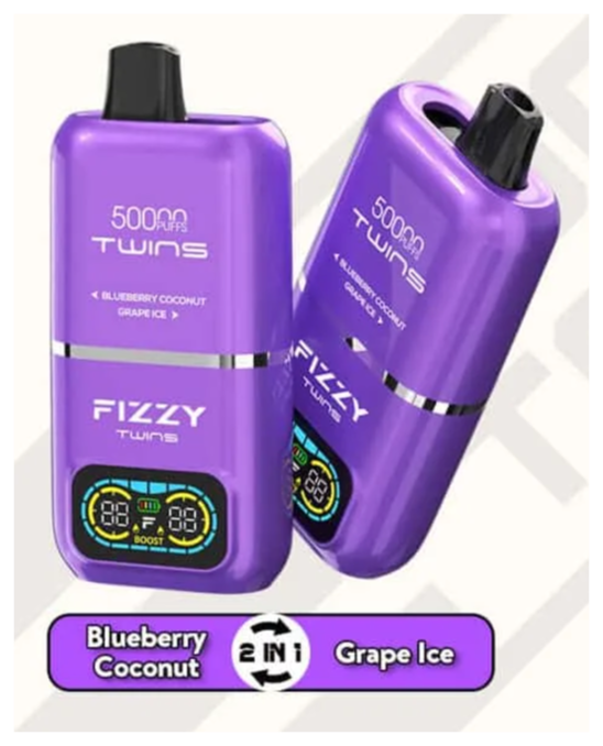porównanie małe jednorazowe vape duże, stos małych e-papierosów fizzy twins, ilość płynu e-liquid vape 2ml 50ml - FIZZY TWINS DWUSMAKOWE 50000 PUFFS - Najlepsze Tanie Jednorazówki ...