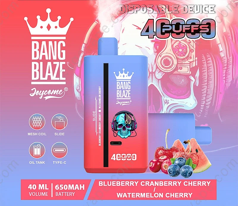 Smaki e-papierosów premium, Blueberry Cherry Cranberry vape, Bang Blaze 40000 Puffs, podwójne smaki vape - Bang Blaze 40000 Puffs 40k Double Flavors Disposable Vape ...