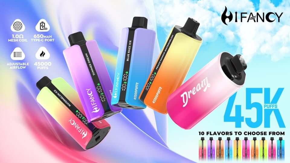 HIFANCY Dream 45000 – LED, 39ml, wygodny vape | vapepolska