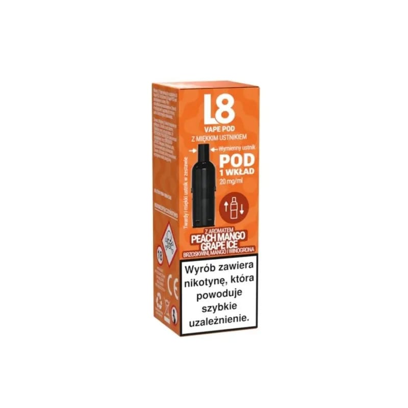 l8 Vape 800 puffs, mały jednorazowy e-papieros, certyfikowany vape kompaktowy, 5ml płynu e-papieros - L8 Vape 800 Puffs Jednorazowy Vape