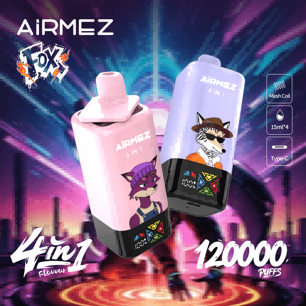 Airmez Fox 4w1 – 60ml, duża pojemność, vape podróżny | vapepolska