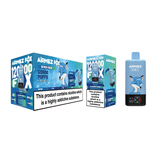 Airmez Fox 4w1 – 60ml, duża pojemność, vape podróżny | vapepolska | vape 4 smaki w jednym