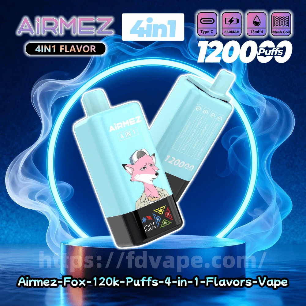 Airmez Fox 4w1 – 60ml, duża pojemność, vape podróżny | vapepolska