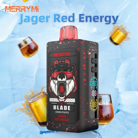 Merrymi Blade 30000 z ekranem LED, inteligentny e-papieros, vape z wyświetlaczem baterii i liquidu - E-Papierosy Merry Mi Blade 30 000