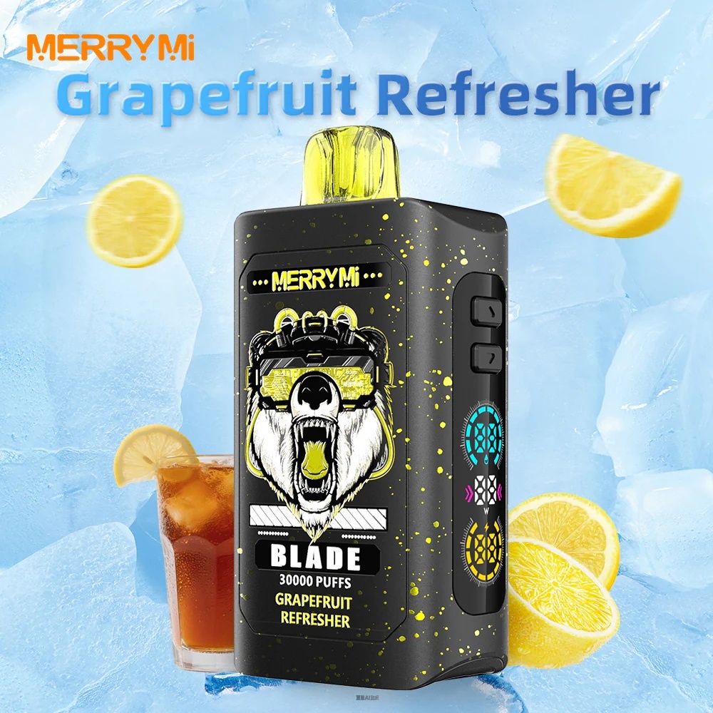 Vape Merrymi Blade 30000 zużycie, licznik dni e-papierosa, 21 dni użytkowania vape - Merry-Mi – Blade 30K – Disposable Vape – 5% nicotine