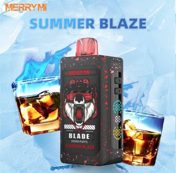 Merrymi Blade 30000 – LED, Type-C, wygodny vape | vapepolska | vape 30000 vs 50000 który rzadziej traci smak