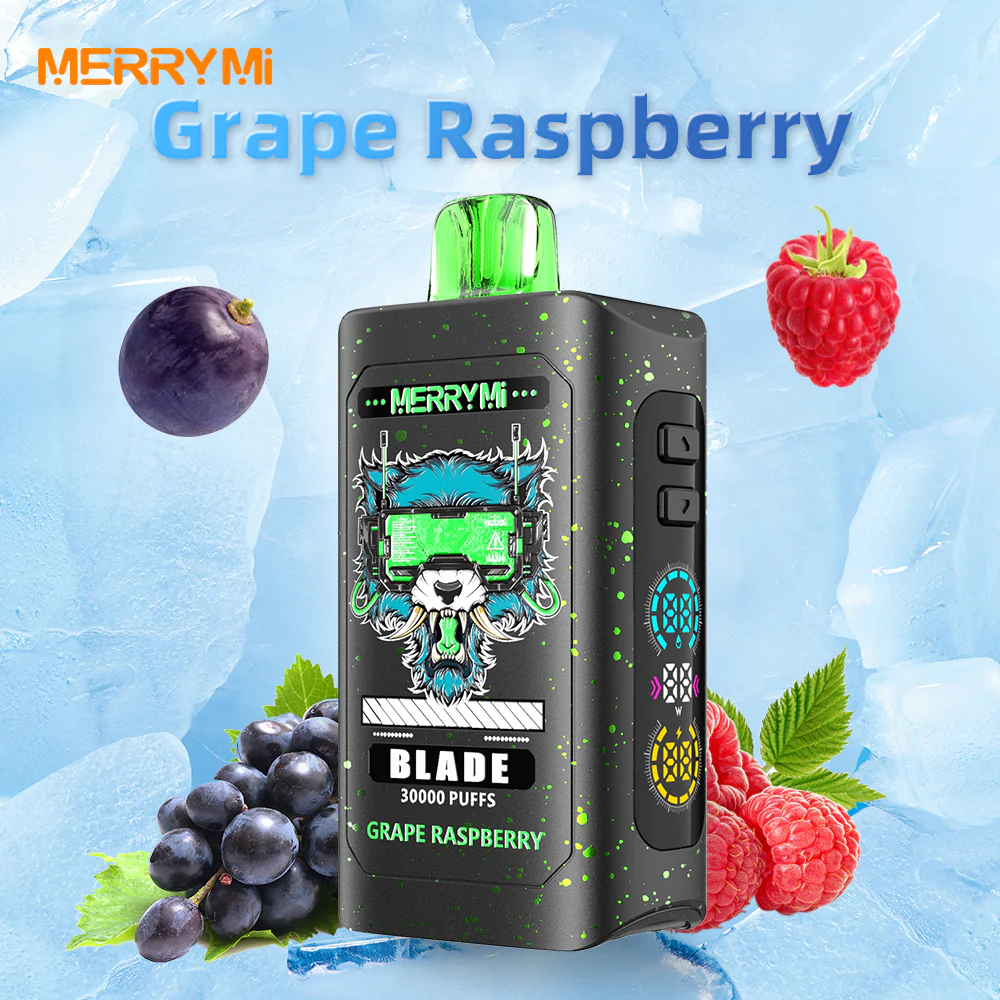 Merrymi Blade 30000 Puffs, e-papieros bateria 920mAh, Dual Mesh Coil, innowacyjny vape - blade-30000 – merrymi