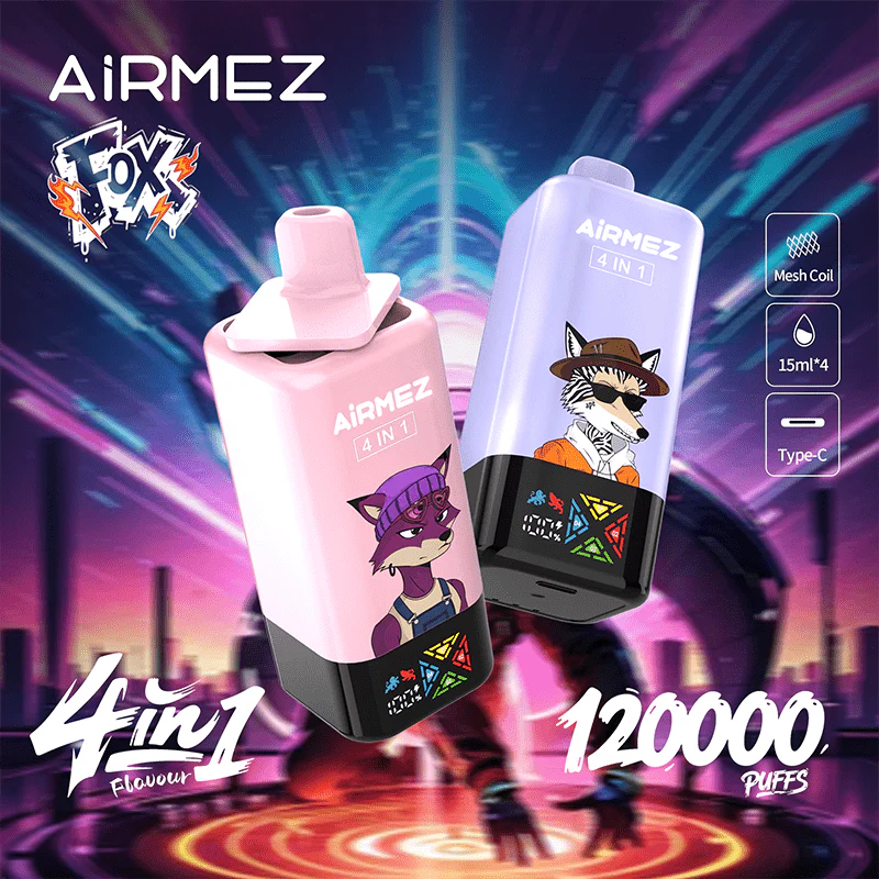Airmez Fox 4w1 – 60ml, duża pojemność, vape podróżny | vapepolska