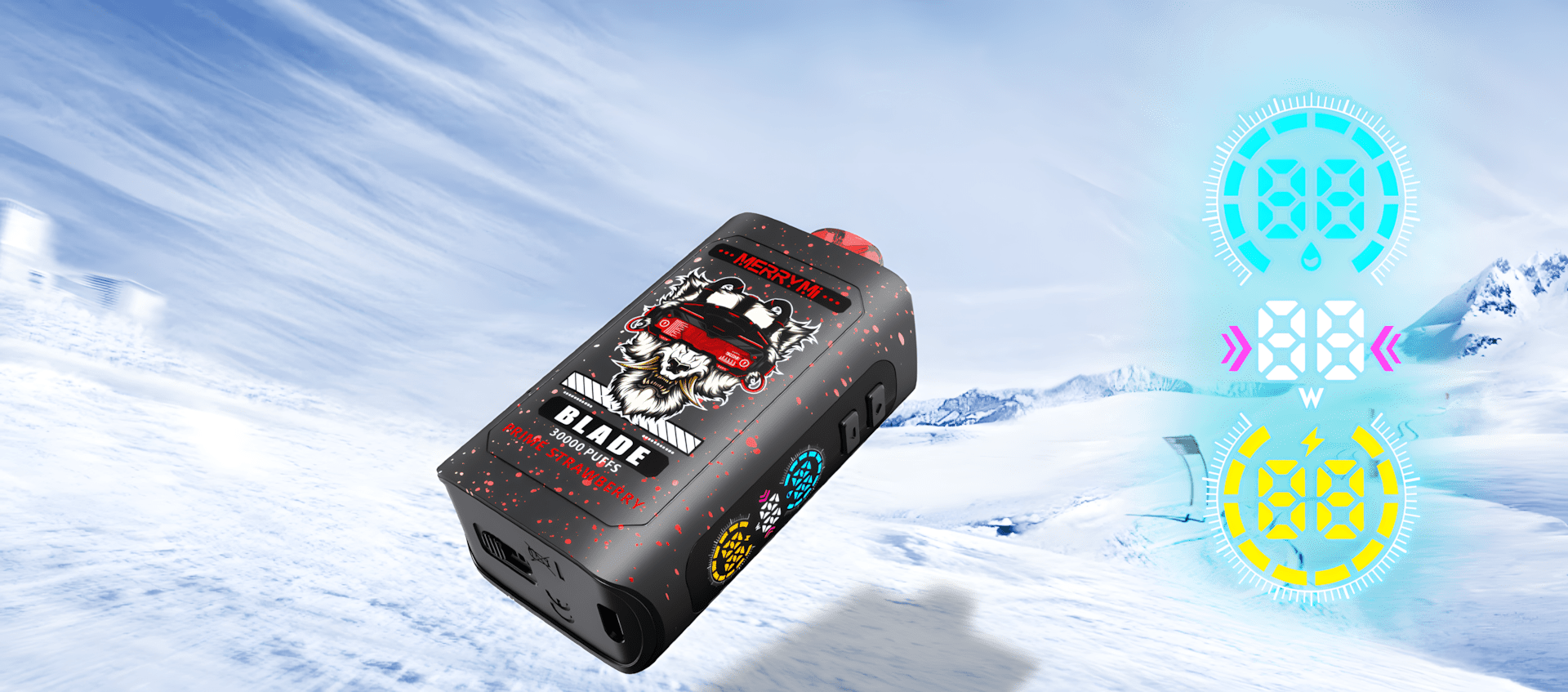 Merrymi Blade 30000 – LED, Type-C, wygodny vape | vapixo