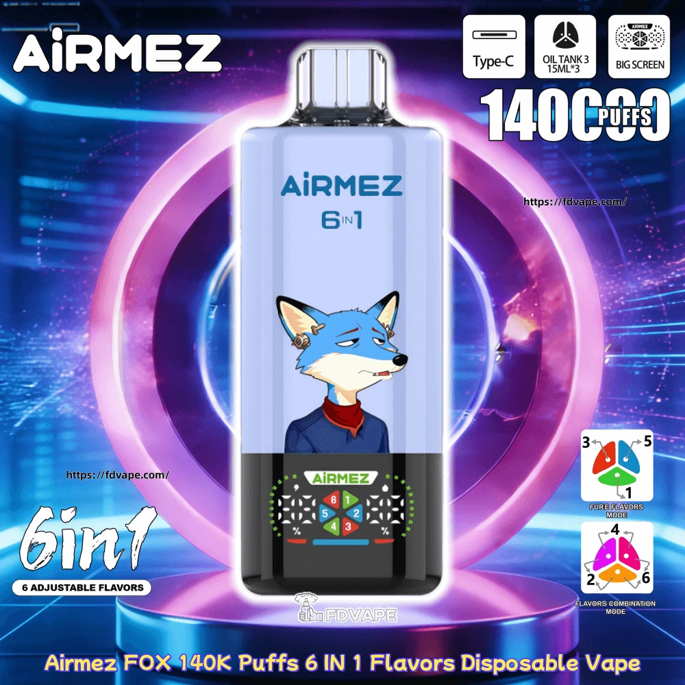 Airmez Fox 4w1 – 60ml, duża pojemność, vape podróżny | vapepolska