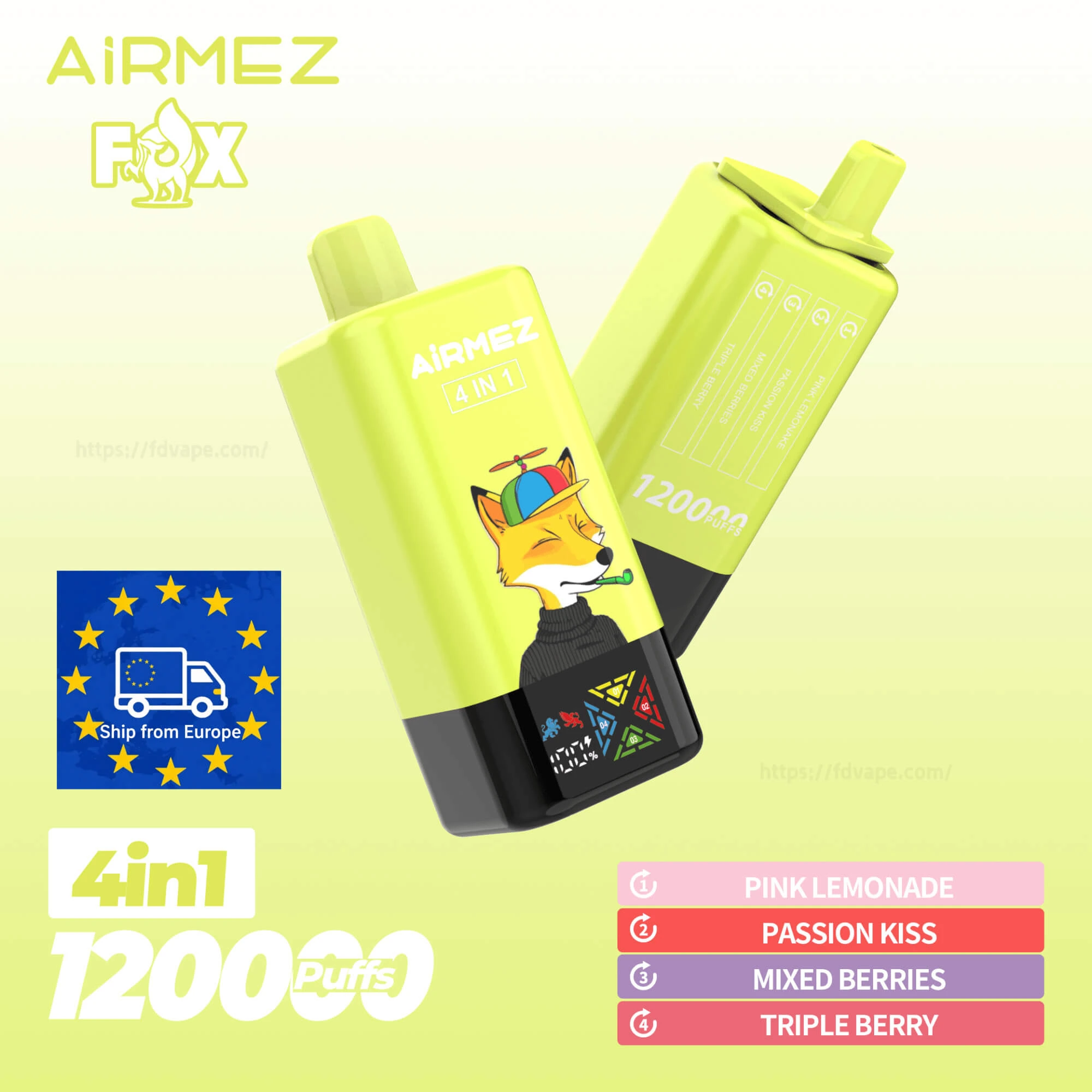 Airmez Fox 4w1 – 60ml, modułowy vape na podróż | vapepolska