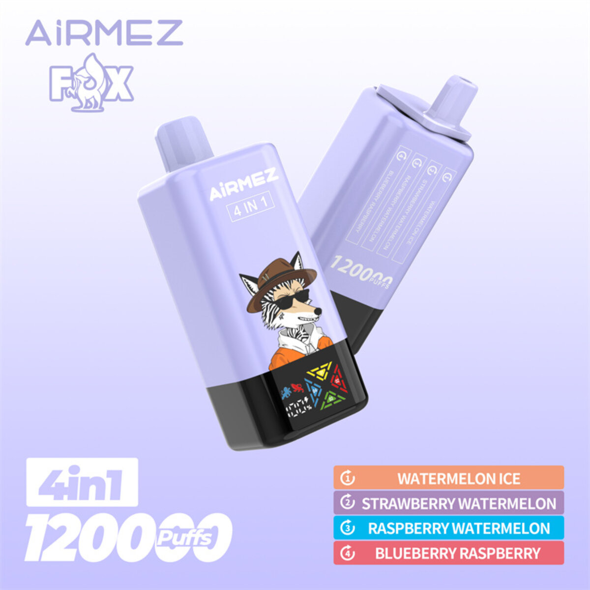 Airmez Fox 4w1 – 60ml, duża pojemność, vape podróżny | vapepolska