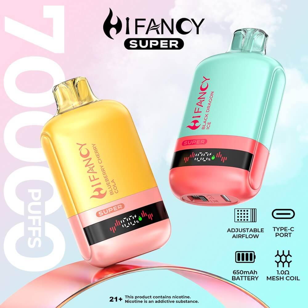 HIFANCY SUPER 70000 – 70K Puffs, 46ml, mocny smak i wydajna bateria | vapepolska