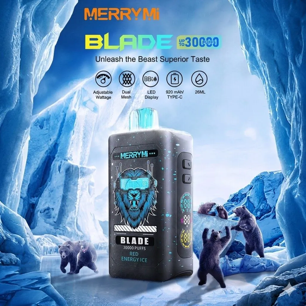 Merrymi Blade 30000 – LED, wygodny i nowoczesny vape | vapepolska
